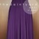 MAXI Grape Bridesmaid Prom Wedding Infinity Dress Convertible Wrap Dress