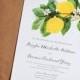 Wedding Invitation, Lemon wedding invitation, Botanical Wedding Invitation, Rustic Wedding Invitation, Invitation sutie - The Lemon Branch