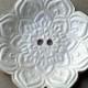 OFF WHITE Lotus Ceramic Ring  Bearer Bowl Alternative