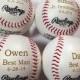 Groomsmen Gift - 4 Rawlings Baseballs - Laser Engraved - Personalized - Jr. Groomsmen Gift - Ring Bearer Gift - MLB Baseball