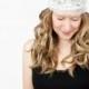 White Lace Headband, Bohemian Headband, Wide Stretch Hairband Accessory, Hair Piece, Bridal Wedding Head Wrap, Boho Floral Head Band