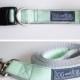 Mint Green Dog Collar with Optional Leash by Dog and Bow