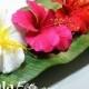 Hibiscus Hair Clip or Stem For Hawaiian, Polynesian, Wedding, Beach Party Hair Accessories, Handmade Foam flowers