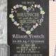 Chalkboard Brunch with the Bride Invitation, Personalized Vintage Bridal Brunch Invite, Printable, Custom Digital File, Floral Heart