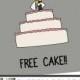 Funny wedding invitation / Save the date card "Free cake!". Printable wedding invitation, digital wedding card.