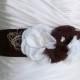 Bridal Sash Belt - Espresso and Ivory Bridal Belt Wedding Dress Sash - Romance