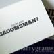 Fun Be My Groomsman Card, Best Man, Usher, Ring Bearer Wedding Party - Manly Will You Be My Card - Way to Ask Groomsmen Cards (Set of 4)