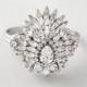 Wedding Bracelet - Bridal Bracelet, Cuff Bracelet, Crystal Bracelet, Swarovski Crystals, Vintage Style - MISTY