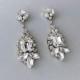 Wedding Earrings - Chandelier Earrings, Gatsby Earrings, Vintage Style, Swarovski Crystals, Art Deco Style, Bridal Earrings - DIANNA