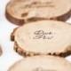 Cute Idea For Escort "cards" For A Rustic Wedding. --What Would Also Be A Cute Idea Is To Have A Stack Of Four Or So Wra...