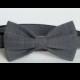 Gray Suiting fabric bow tie for dog/cat collars, wedding
