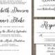 Printable Wedding Invitation Suite - the Georgina Collection