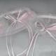 Wedding Garter Set in Pale Pink and Silver with Swarovski Crystals and Marabou Feathers