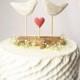 Rustic Wedding Cake Topper, Beach Cake Topper, Beach Wedding Decor, Love Birds Cake Topper, Wooden