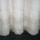Vintage 1920s Sturdy Large Ladies Lined Cotton Nightgown Petticoat with Crocheted Trim