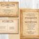 VINTAGE WEDDING INVITATIONS printable - Scroll Fairytale Manifesto