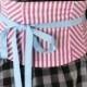 Pink Candy Striped Corset Belt Lace Up Obi Waist Cincher Any Size
