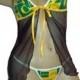 NCAA Oregon Ducks Lingerie Negligee Babydoll Sexy Teddy Set with Matching G-String Thong Panty