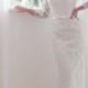 JW16034 vintage inspired high neck lace long sleeves sheath wedding dress