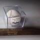 Groomsmen Gift - Rawlings Baseball With Acrylic Case & Mini 18" Baseball Bat Set - Jr. Groomsmen Gift - Ring Bearer Gift - FREE ENGRAVING
