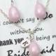 Pearl Bridal Earrings Soft Pink Blush Pearl Earrings Cubic Zirconia Sterling Silver Post Wedding Jewelry Bridesmaid Gift Pastel Rose Jewelr