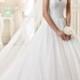JW15149 simple chic sweetheart neck beading ball gown wedding dress