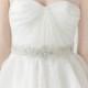Crystal Sash, Wedding Dress Sash,  Bridal Swarovski Crystal Sash, Laced Sash, Wide Beaded Sash