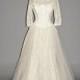1950s Wedding Dress, 50s Dress, Ivory Tulle and Lace Bridal Dress, Medium