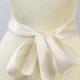 REMNANT Ivory Ribbon - 2.25 inch width x 47 inch long -Wedding Sash, Bridal Sash, Plain Sash, Ivory Sash, Bridal Belt, DIY