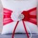 Red Ring Bearer Pillow, Red Wedding Ring Bearer Pillow, Red Ring Bearer Pillow, Red Wedding Accessories, Custom Color Wedding