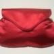 Bridesmaid Purses, Red Clutch, Small Wedding Handbag