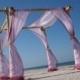 Big, Bold And Beautiful Bamboo Beach Wedding Chuppah/Arch Kit  - Fabric Draping Optional/Beach Wedding Ceremony Decorations