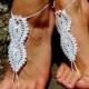 Crochet Beach Barefoot Sandals, Wedding Accessory