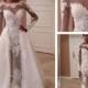 Zuhair Murd Wedding Dresses See-Through Beach Bridal Gowns with Long Sleeve A-Line Sheer Neck Appliques Sweep Train Garden Ball Bridal Gown Online with $129.95/Piece on Hjklp88's Store 