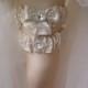 Wedding leg garter, Wedding Garter Set , Ribbon Garter Set , Wedding Accessory, İvory Lace accessories, Bridal garter
