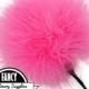 1 - Hot Pink - Marabou - Ostrich Feather Pick - Pom Pom - Poof - Millinery Feather - Bouquet Pick