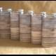 Groomsmens Gifts Set of 6 Old Barnwood Print 8 ounce Stainless Steel Rustic Country Western Gift Flask KR2D 6801