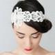 Solinas // Bridal Headband/ Bridal Headpiece/ Lace Headband/ Retro Headband/ Wedding Accessories/ Bridal Accessories/ Lace Headpiece