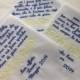 3 Custom Special Occasion Machine Embroidered Handkerchiefs for wedding
