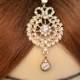 Gold Crystal Indian Matha Patti Tikka Head Chain Jewelry Bridal Wedding Prom
