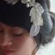 Bridal hair comb or clip fascinator bridal bling crystals pearls hand beaded spring bride sale - KIARRA