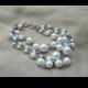 Faux Pearl 3 Strand Beaded Bracelet Costume Jewelry Fashion Accessory