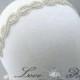 Infinity Symbol Wedding Headband, Crystal Rhinestone Bridal Headpiece, Satin Ribbon Bride Headband, 35 Satin Color Choices