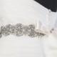 Rhinestone Bridal Sash, Rhinestone and crystal Wedding belt, rhinestones and pearls satin sash, Jewelled and beaded sash, Bridal Accessories