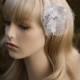 Silver White Flower Wedding Bridal Hair Accessory