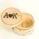 Personalized Birch Ring Box ~ rustic wedding/proposals/Gifts ~ Wooden Ring Box