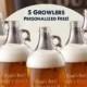 Personalized Beer Growlers - Groomsmen Gifts - Engraved Beer Growlers  (Lot of 5 - 1063)