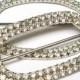 VIntage RHINESTONE Buckle LOT Large Rhodium Crystal Craft Jewelry Wear Repair Repurpose Wedding Accessories