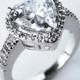 cubic zirconia engagement ring, cz ring, cz wedding ring, cz engagement ring, heart cz ring, size 5 6 7 8 9 10 - MC1083511AZ