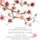 Japanese Floral Garden Save The Date, Bridal Shower, Wedding Invitation